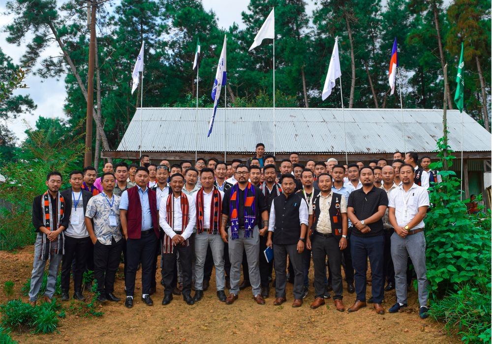 Members of the ENSF and federating units during the session at Anatongre village on September 20. (Photo Courtesy: ENSF)